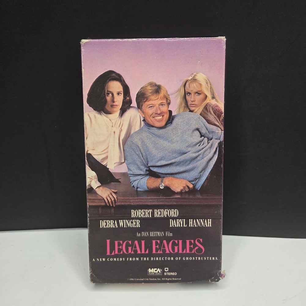 Legal Eagles VHS 1986 Robert Redford Daryl Hannah MCA Home Video Vintage Movie